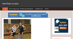Desktop Screenshot of krepsinioklubas.lt